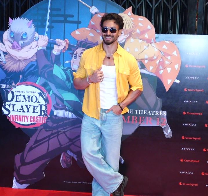 When Bollywood met anime: Tiger Shroff, Rashmika Mandanna attend 'Demon Slayer: Infinity Castle' fan screening