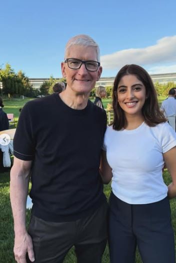 Navya Nanda meets Apple CEO Tim Cook ahead of iPhone 17 series launch