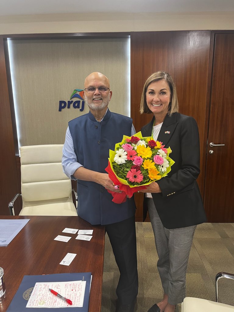 Iowa Gov Kim Reynolds visits Praj Industries, Mittal Farm aims to strengthen economic ties