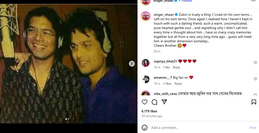 "So shocking": Papon, Shaan express grief over demise of 'Ya Ali' singer Zubeen Garg