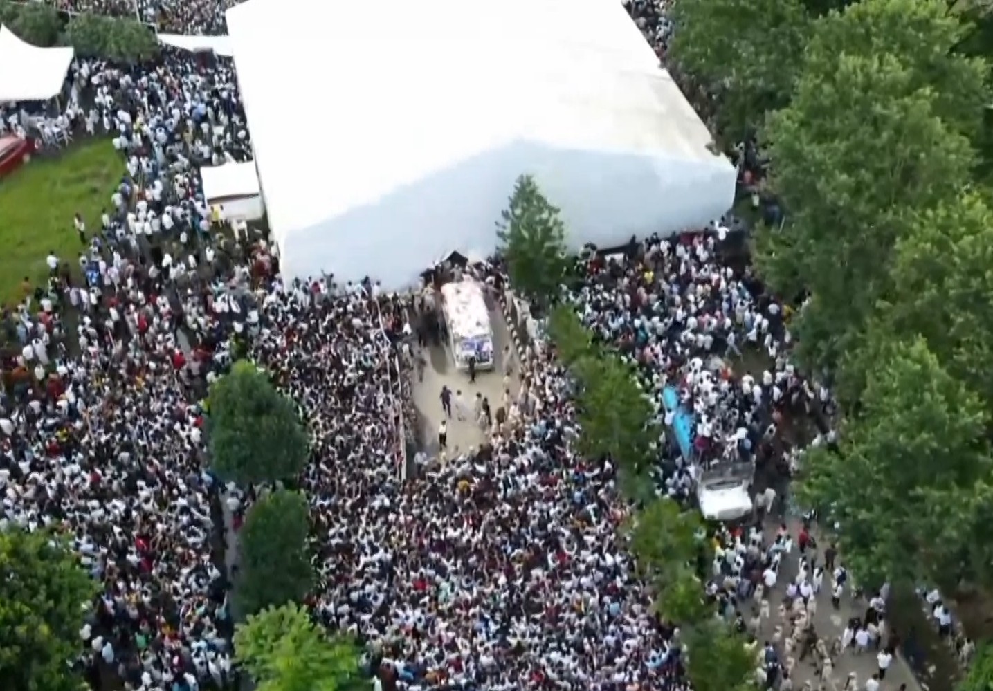 Zubeen Garg demise: Thousands of fans gather at Arjun Bhogeswar Baruah Sports Complex to catch last glimpse of Assam's music icon