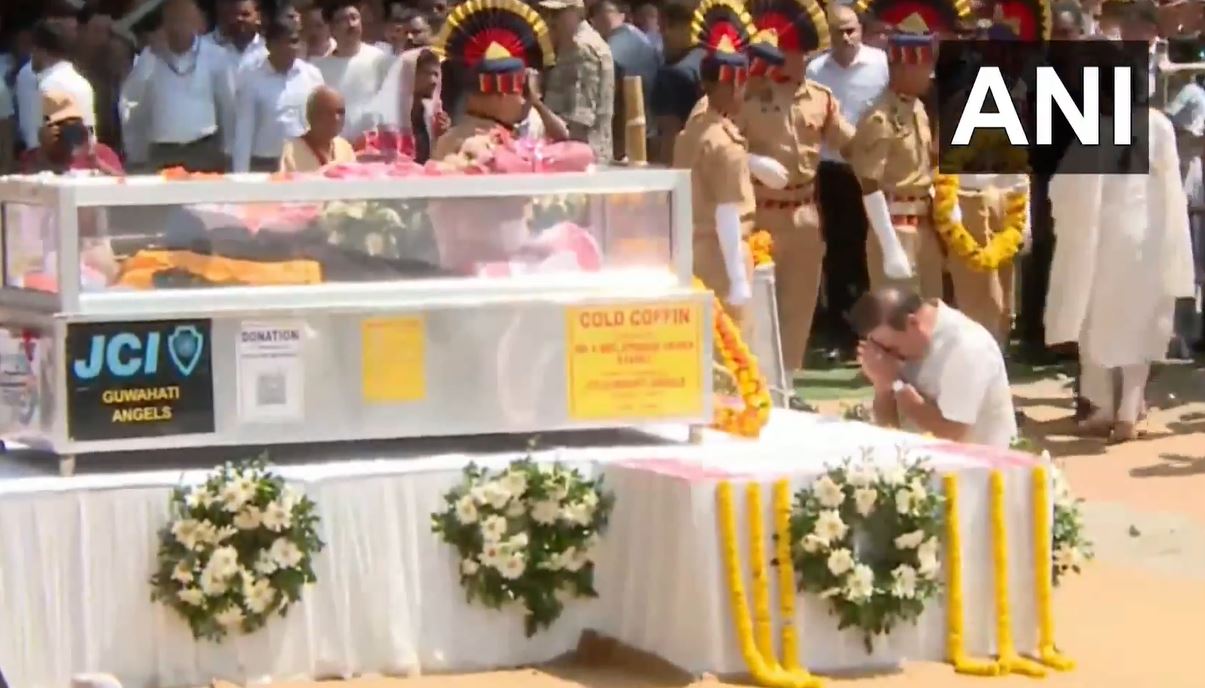 Zubeen Garg's mortal remains brought for final rites, CM Sarma offers final respects