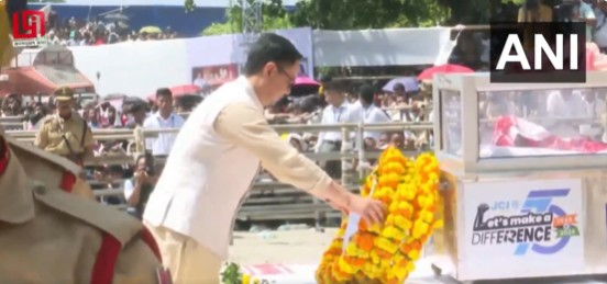 Union Minister Kiren Rijiju pays heartfelt tribute to Zubeen Garg