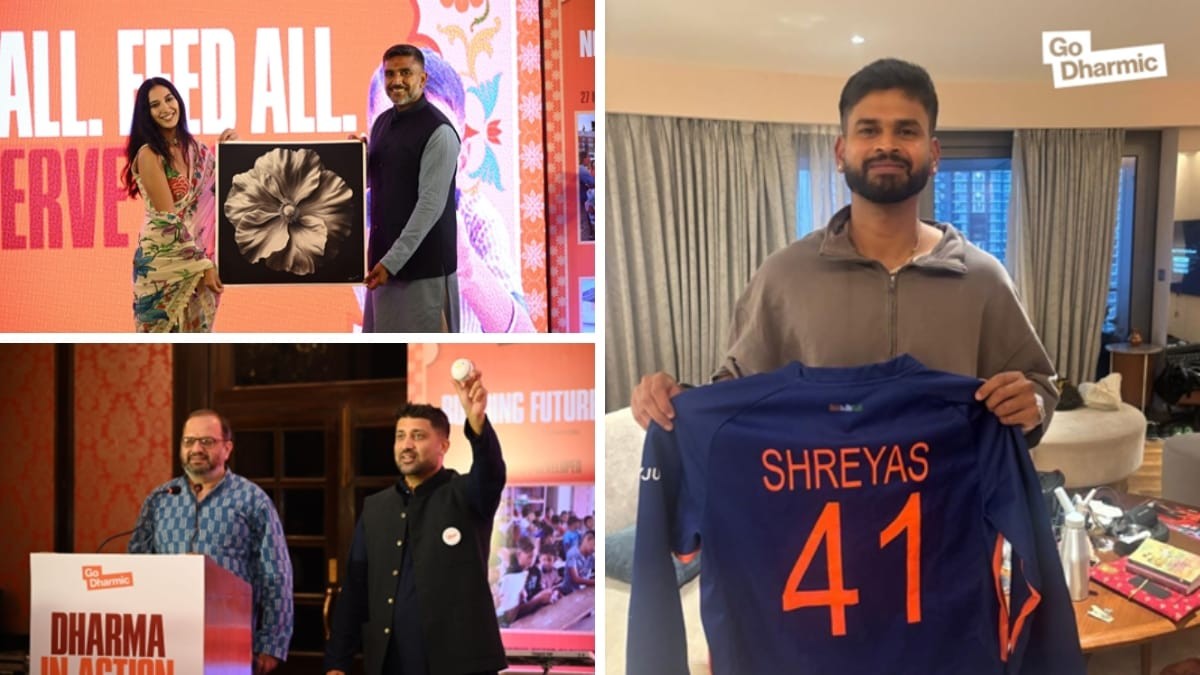 Cricket Star Shreyas Iyer Supports Go Dharmic's Mission with Jersey Donation