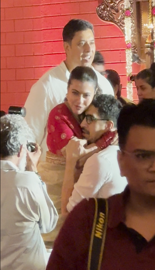Rani, Kajol, Ayan get emotional as they miss Deb Mukherjee at Durga Puja festivities