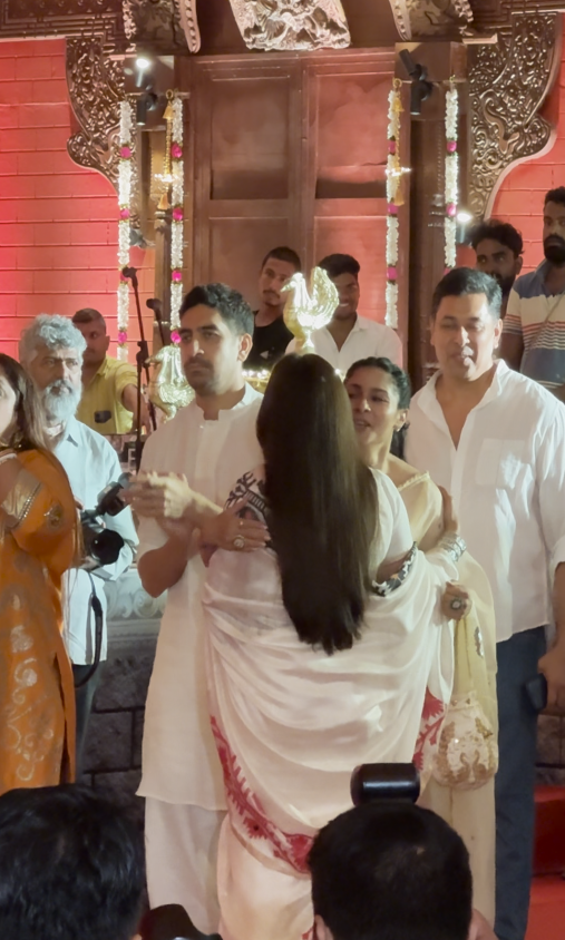 Rani, Kajol, Ayan get emotional as they miss Deb Mukherjee at Durga Puja festivities