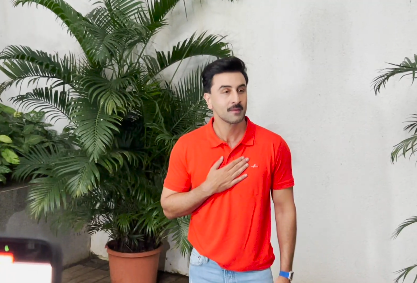 Ranbir Kapoor celebrates 43rd birthday with paps, cuts cake on his special day