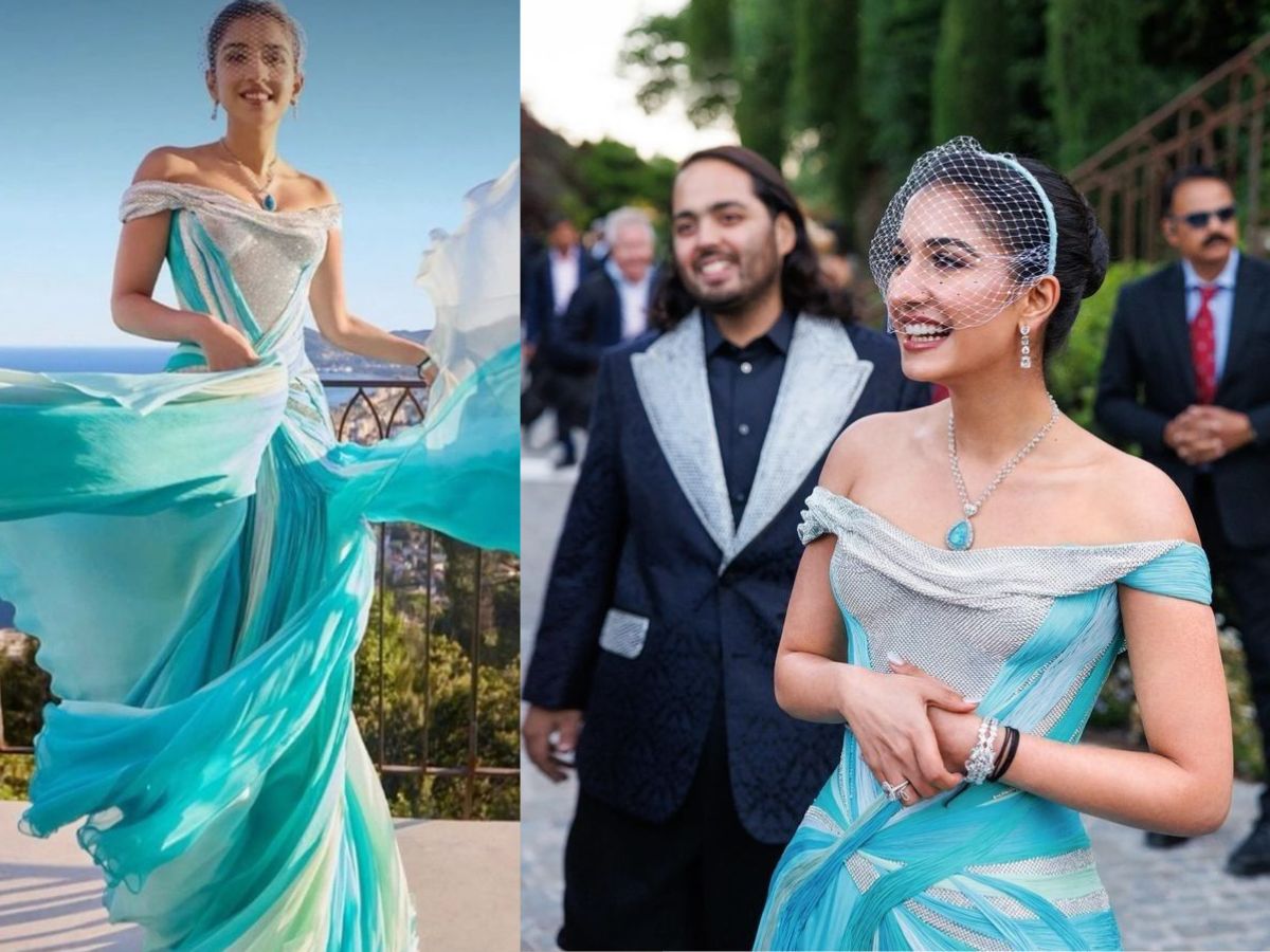 Royal Blue Outfit of Radhika Merchant