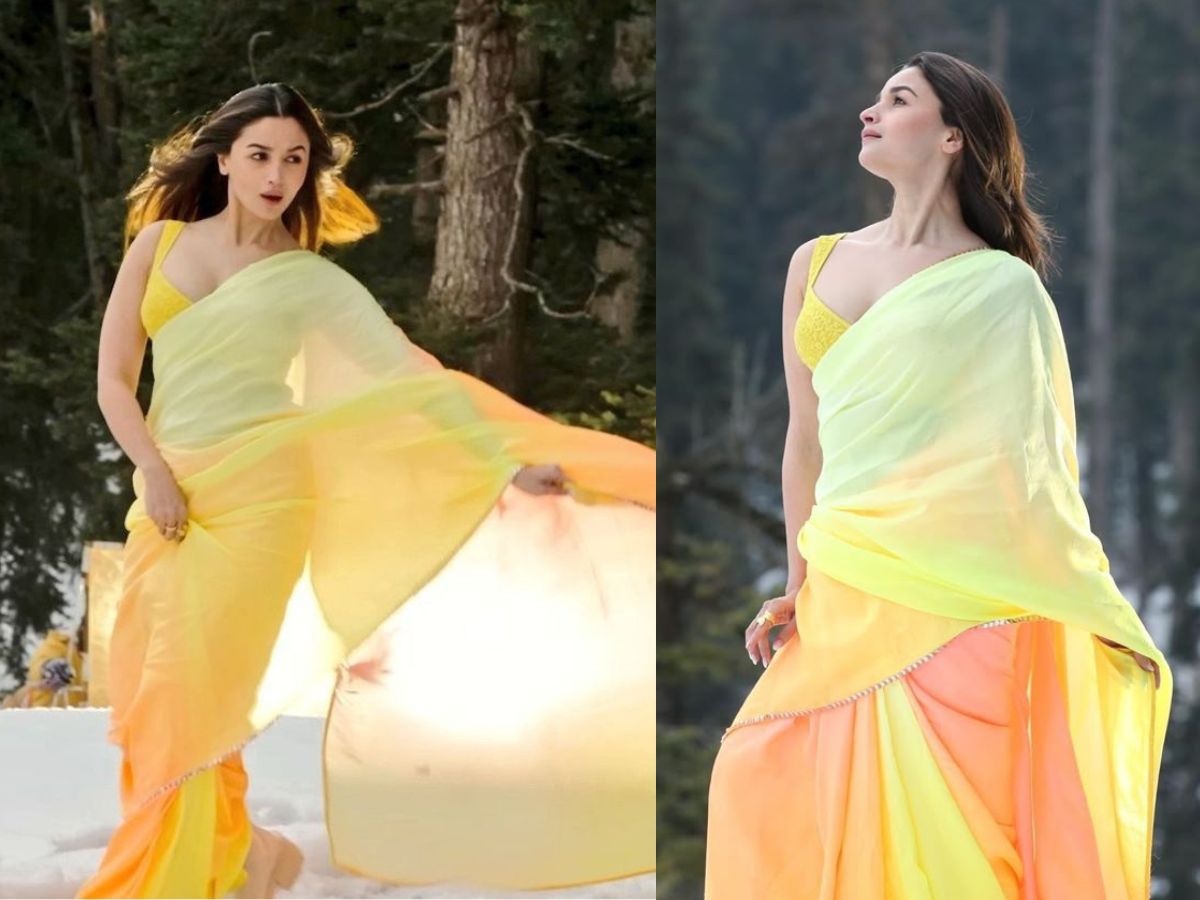 Alia Bhatt Saree from Rocky Aur Rani Kii Prem kahani