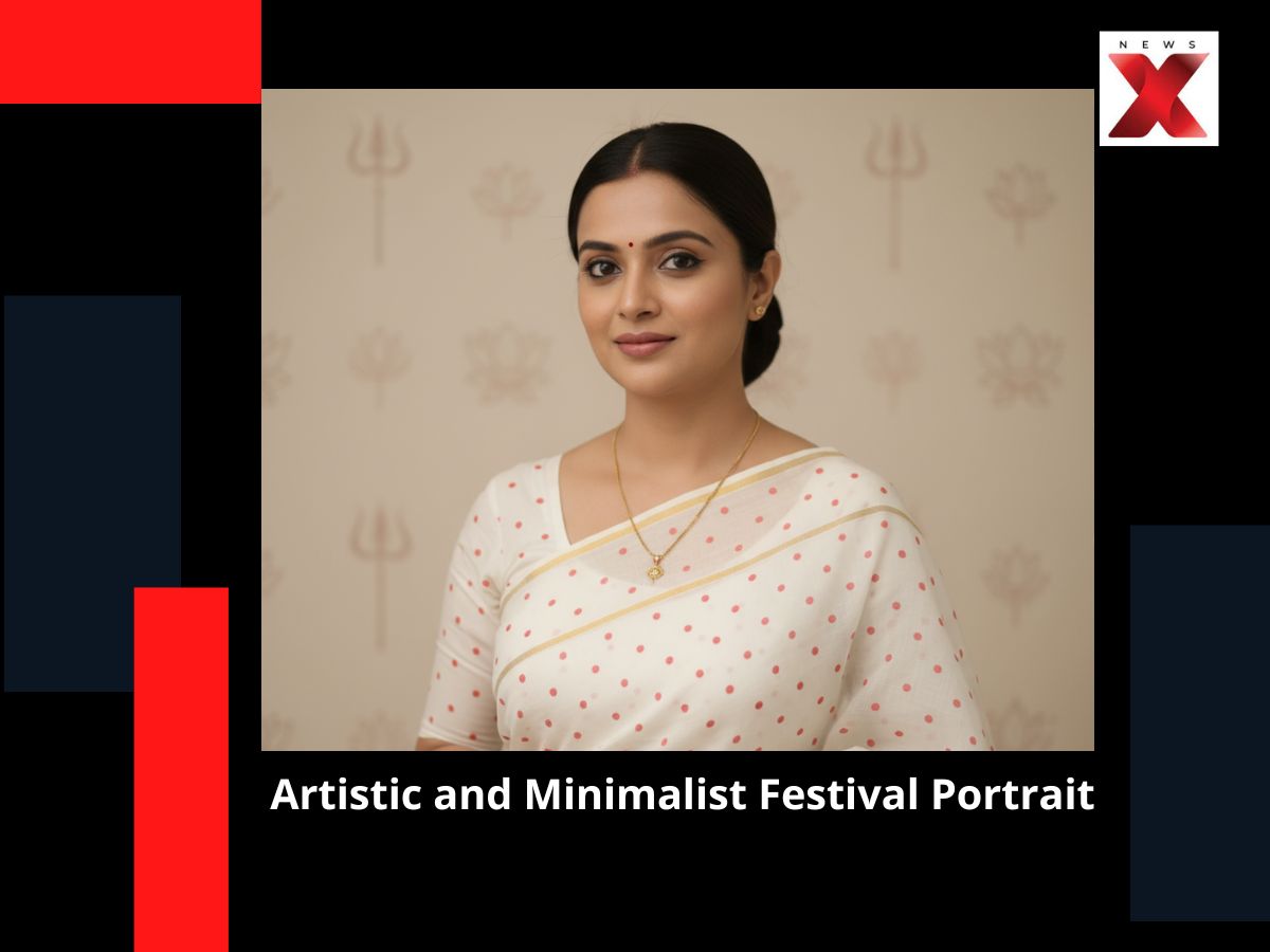 Artistic and Minimalist Festival Portrait