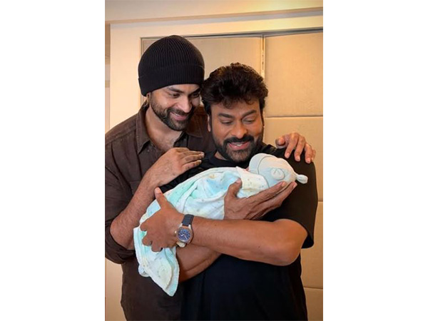 Chiranjeevi shares adorable picture with Varun Tej's son