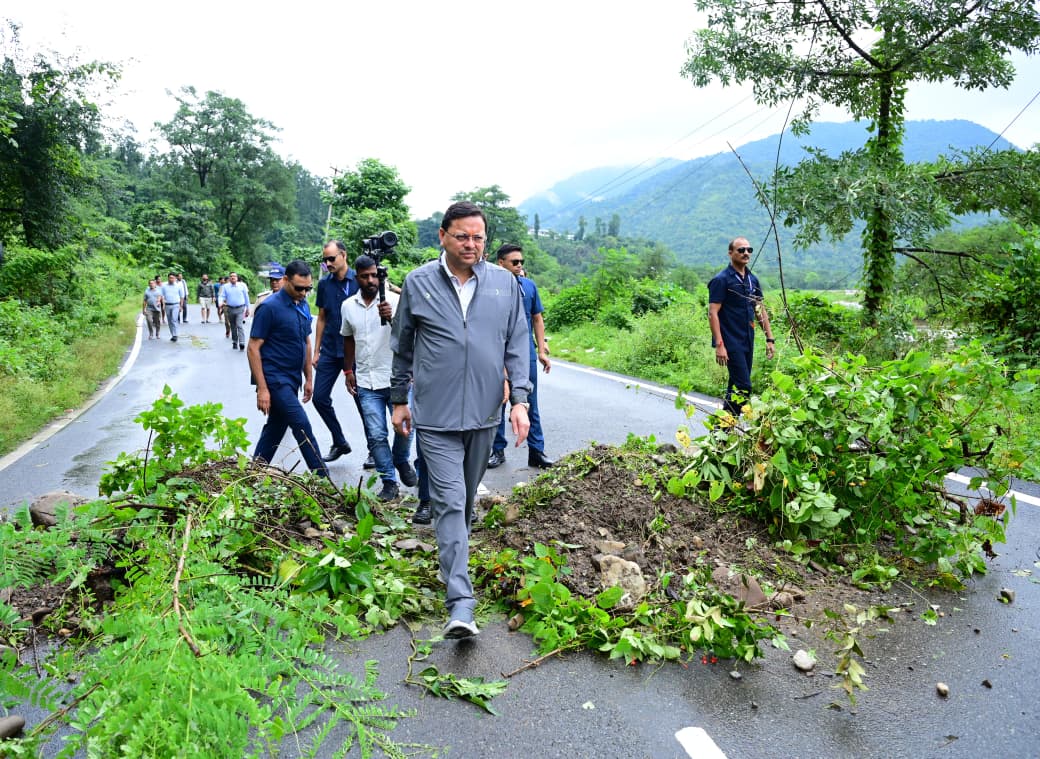 Heavy rain in Uttarakhand: CM Dhami inspects severely affected Maldevta, Kesarwala areas in Dehradun