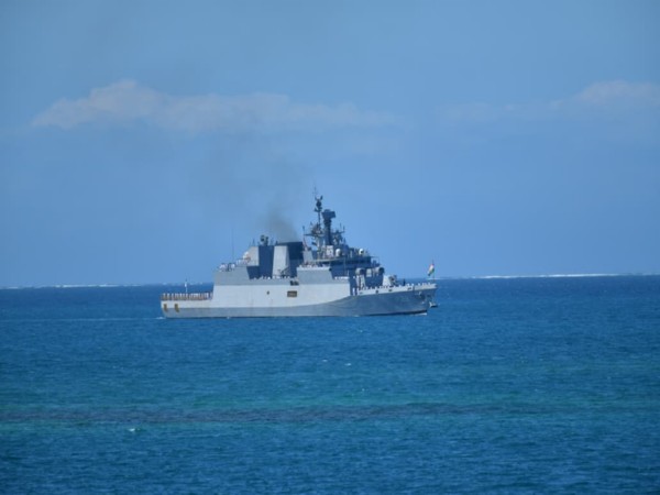 INS Kadmatt leads mobile fleet review at Papua New Guinea's 50th Independence Day