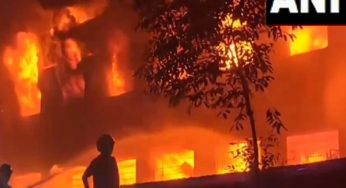 Maharashtra: Massive fire breaks out at dyeing factory in Bhiwandi