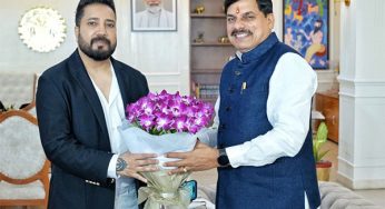 Mika Singh meets Madhya Pradesh CM Mohan Yadav at his residence in Bhopal