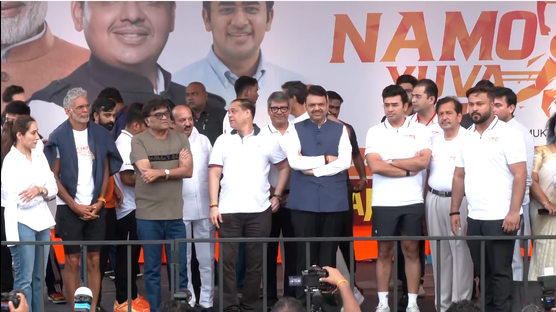 Milind Soman flags off 'Namo Yuva Run' in Mumbai, says "It's PM Modi's dream to make India drug-free"