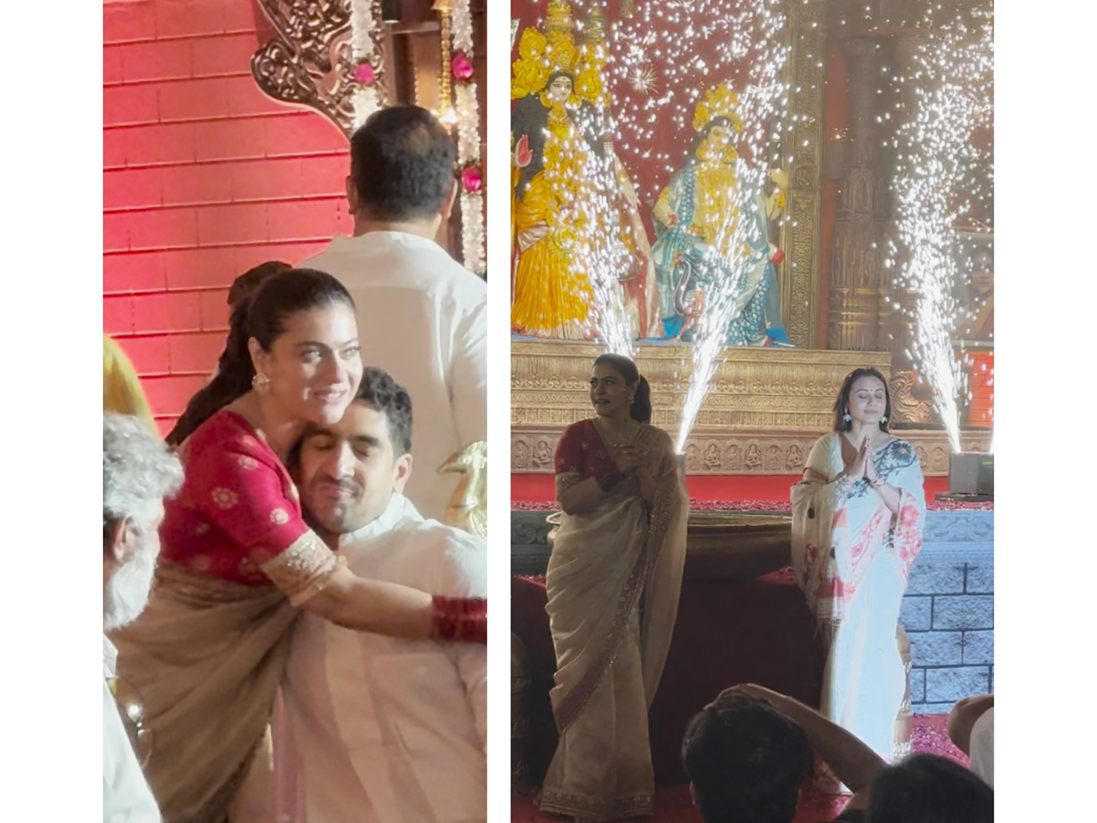 Rani, Kajol, Ayan get emotional as they miss Deb Mukherjee at Durga Puja festivities