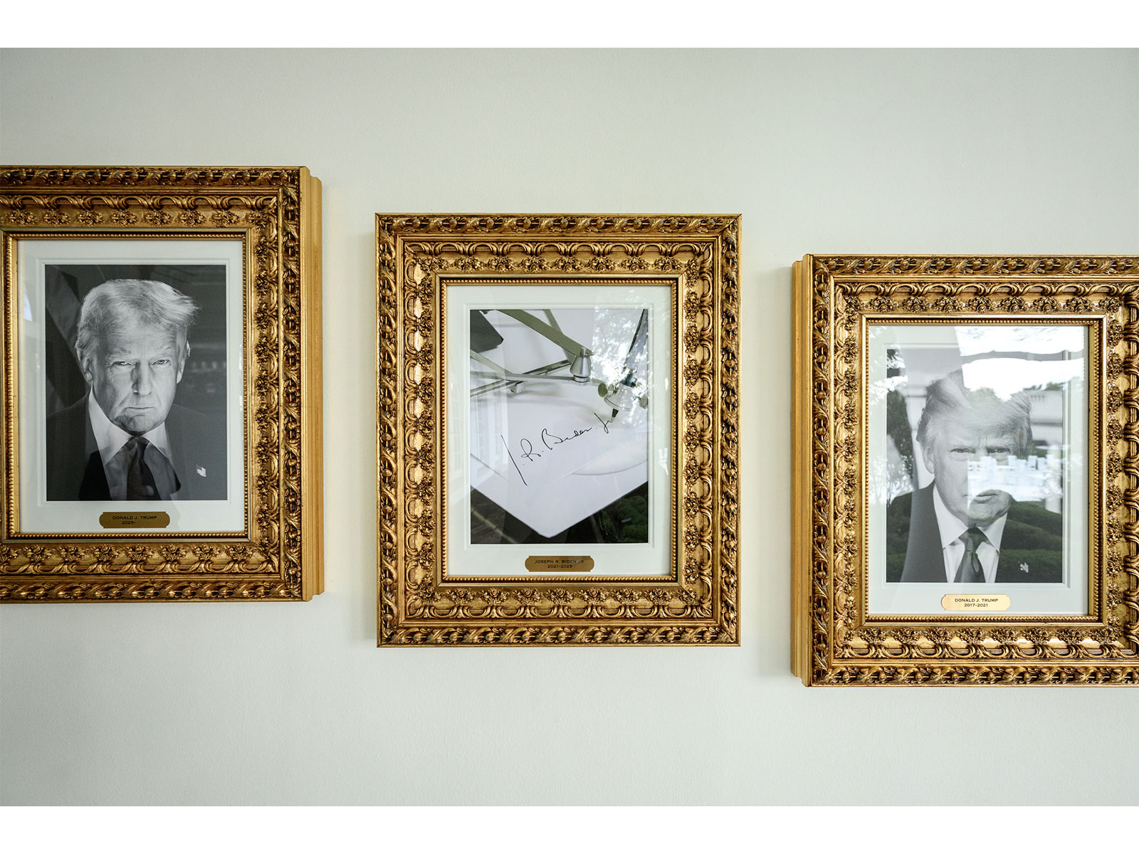 Trump swaps Biden portrait with autopen image in Presidential Walk of Fame