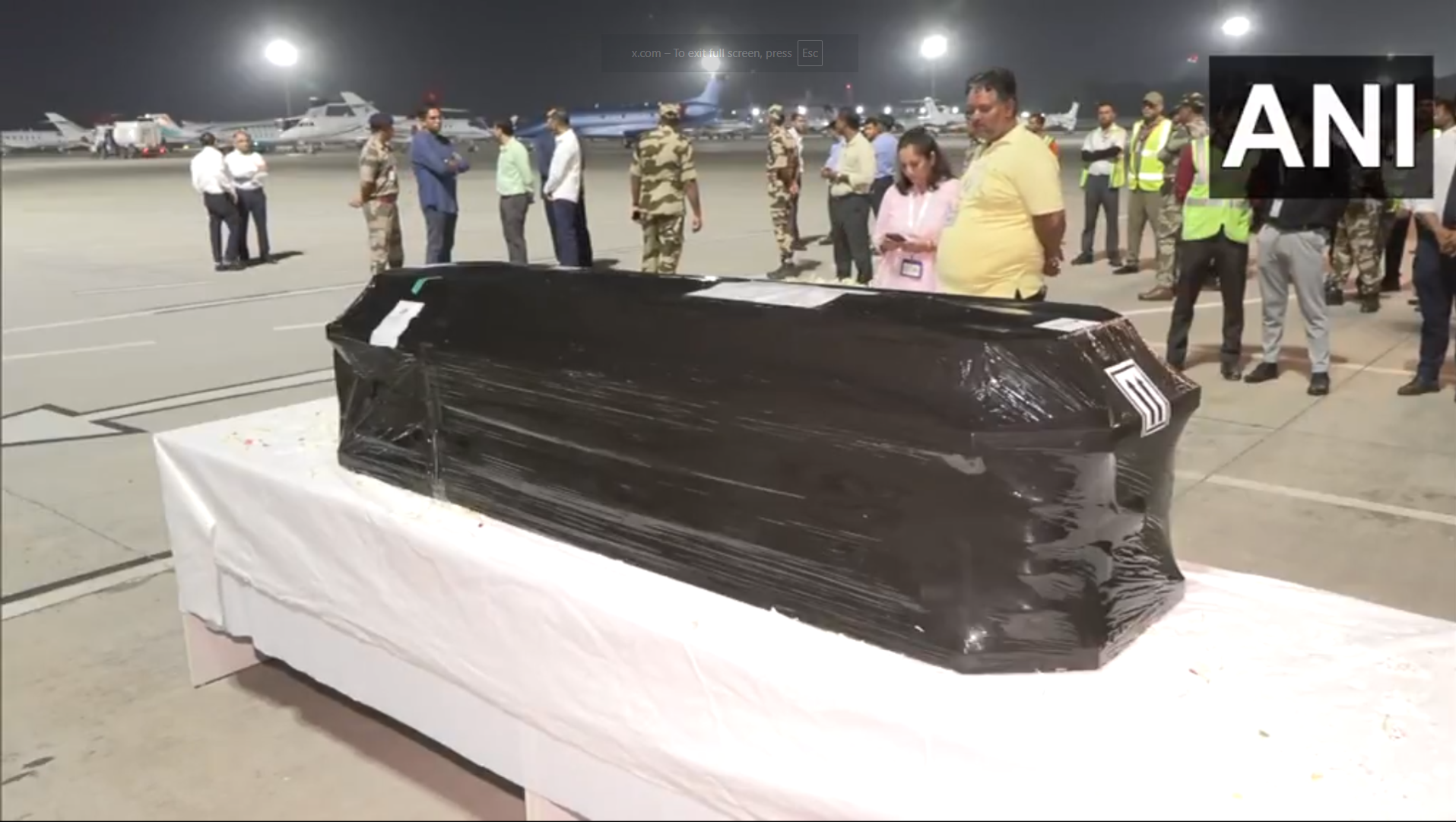 Zubeen Garg's mortal remains arrive in Delhi; CM Sarma offers tribute
