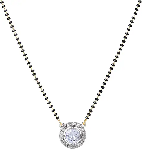 Circular pendant mangalsutra