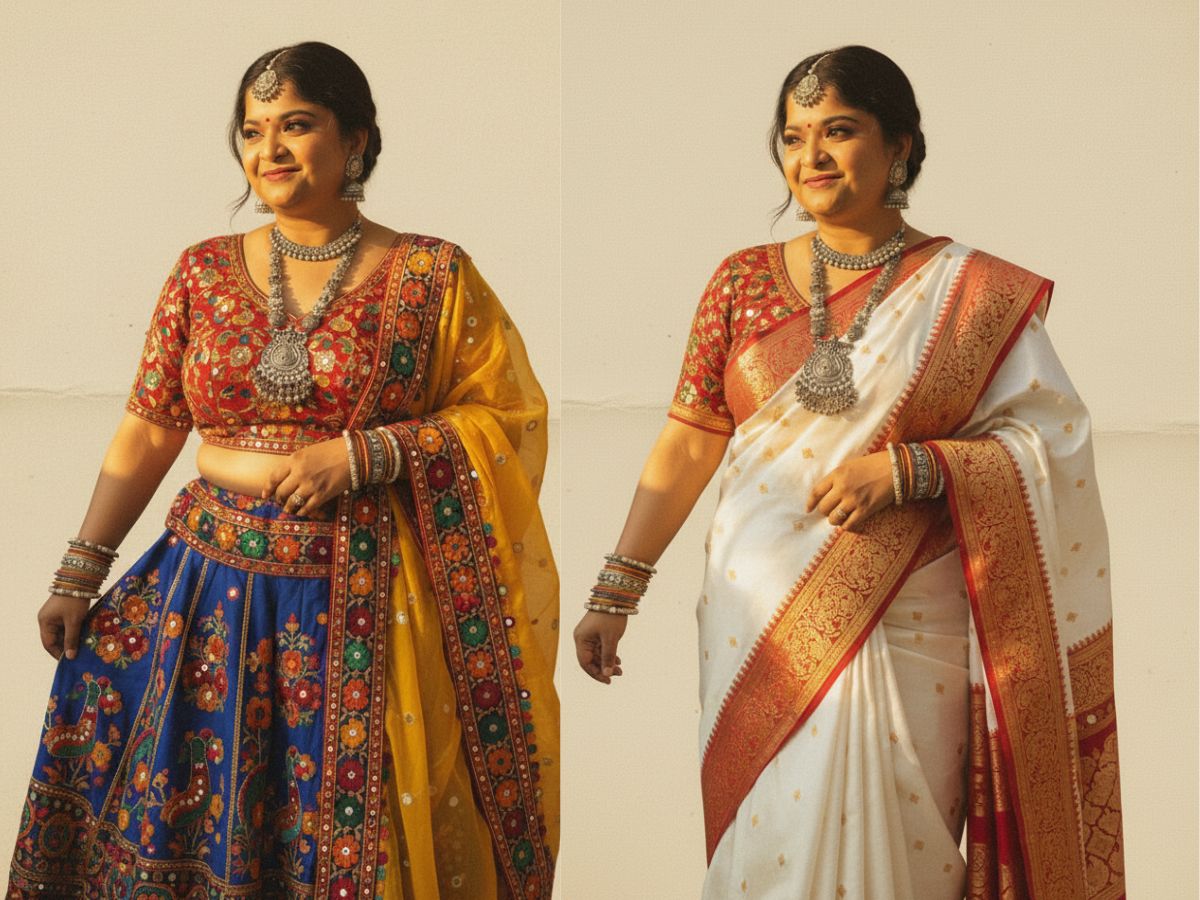 Navratri Glam Meets Durga Puja Grace