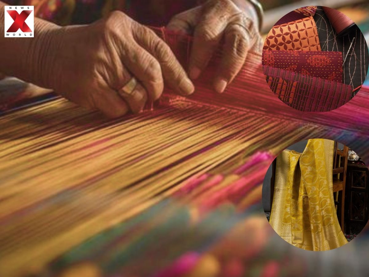 Handwoven Textiles (Banarasi Silk, Kanjeevaram Sarees)