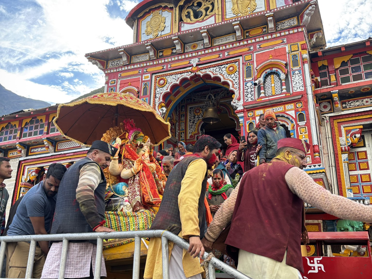 Ganesh Visarjan at Badrinath Dham