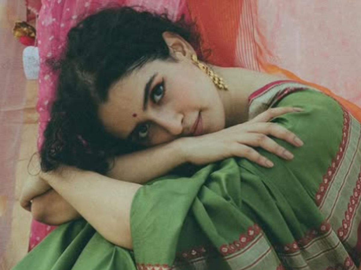 Sanya Malhotra in Green saree (Photo Credit- https://www.instagram.com/mayank0491?igsh=NmNuNWE4bGdhbzAz)