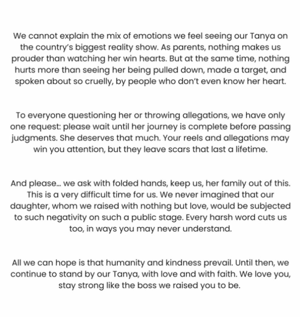 Bigg Boss 19: Who Are Tanya Mittal’s Parents? Spiritual Influencer’s Family In Shock For This Reason