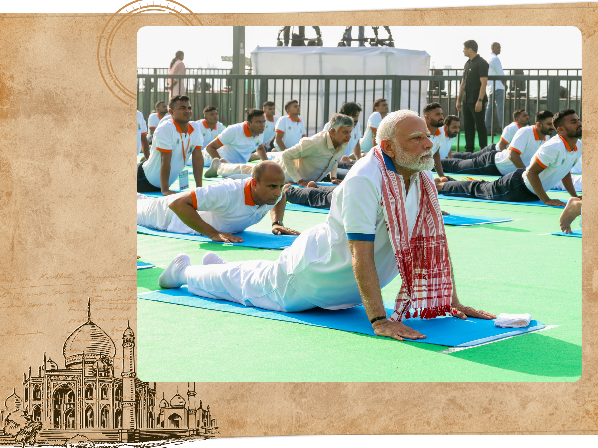 International Yoga Day celebrations at Rajpath