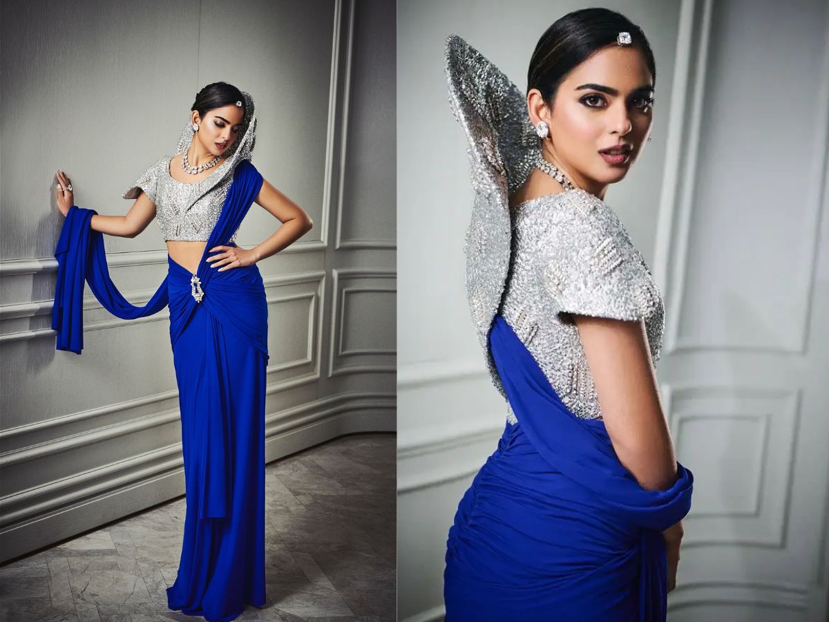 Isha Ambani in Schiaparelli Saree