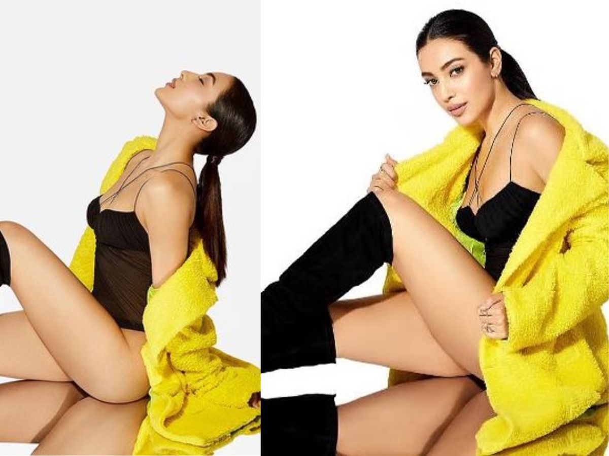 Sahher Bambba in Black Bodysuit