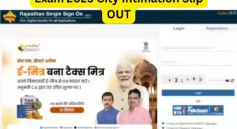 Rajasthan Constable Recruitment Exam 2025 City Intimation Slip OUT: Steps How to Download through Direct Link