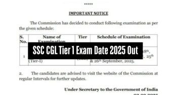 SSC CGL Exam Date 2025 OUT: Tier 1 Exam Starts from Sept 12, Check Here Admit Card & City Slip Details