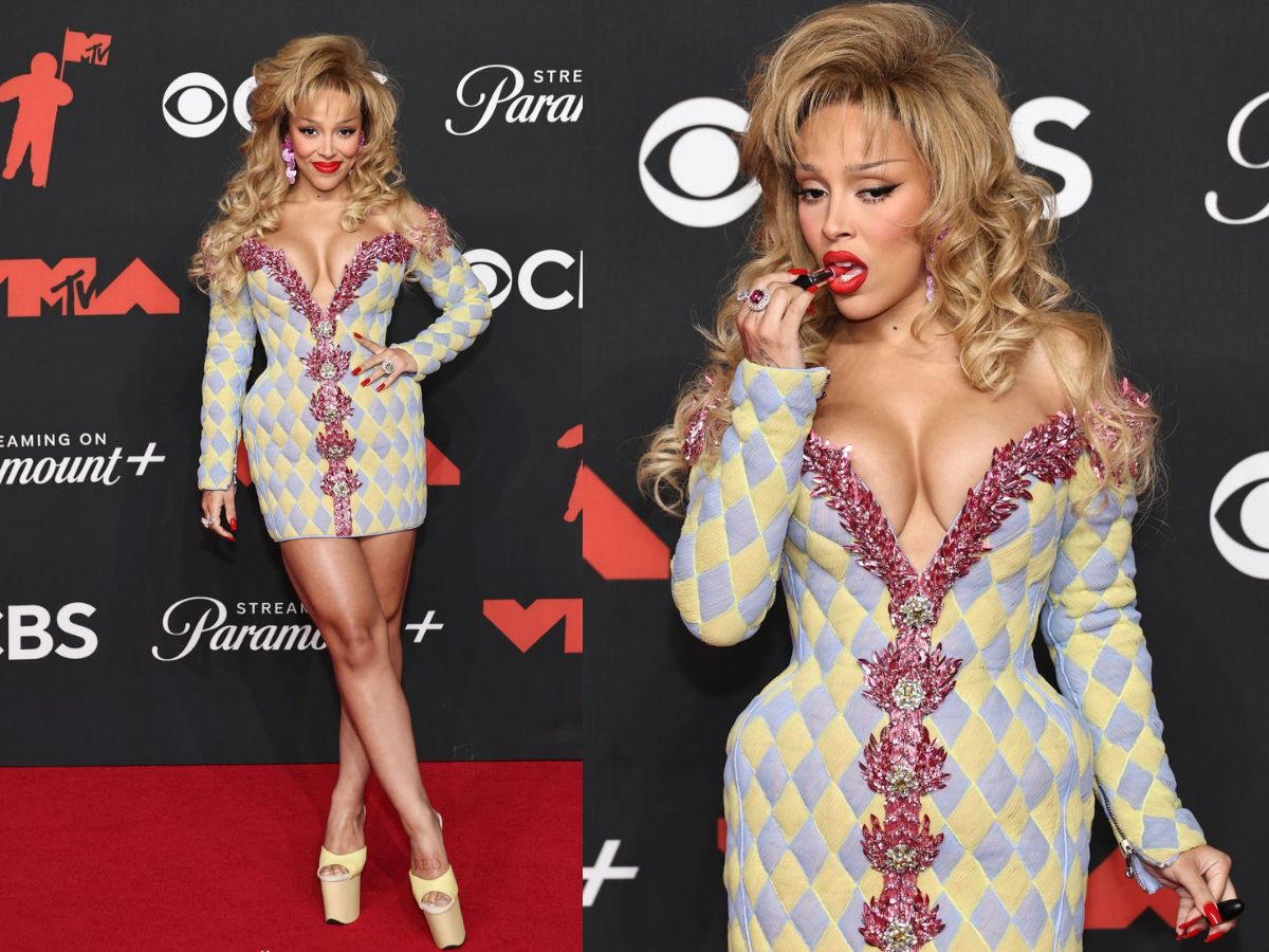 Doja Cat in 80s Glamour