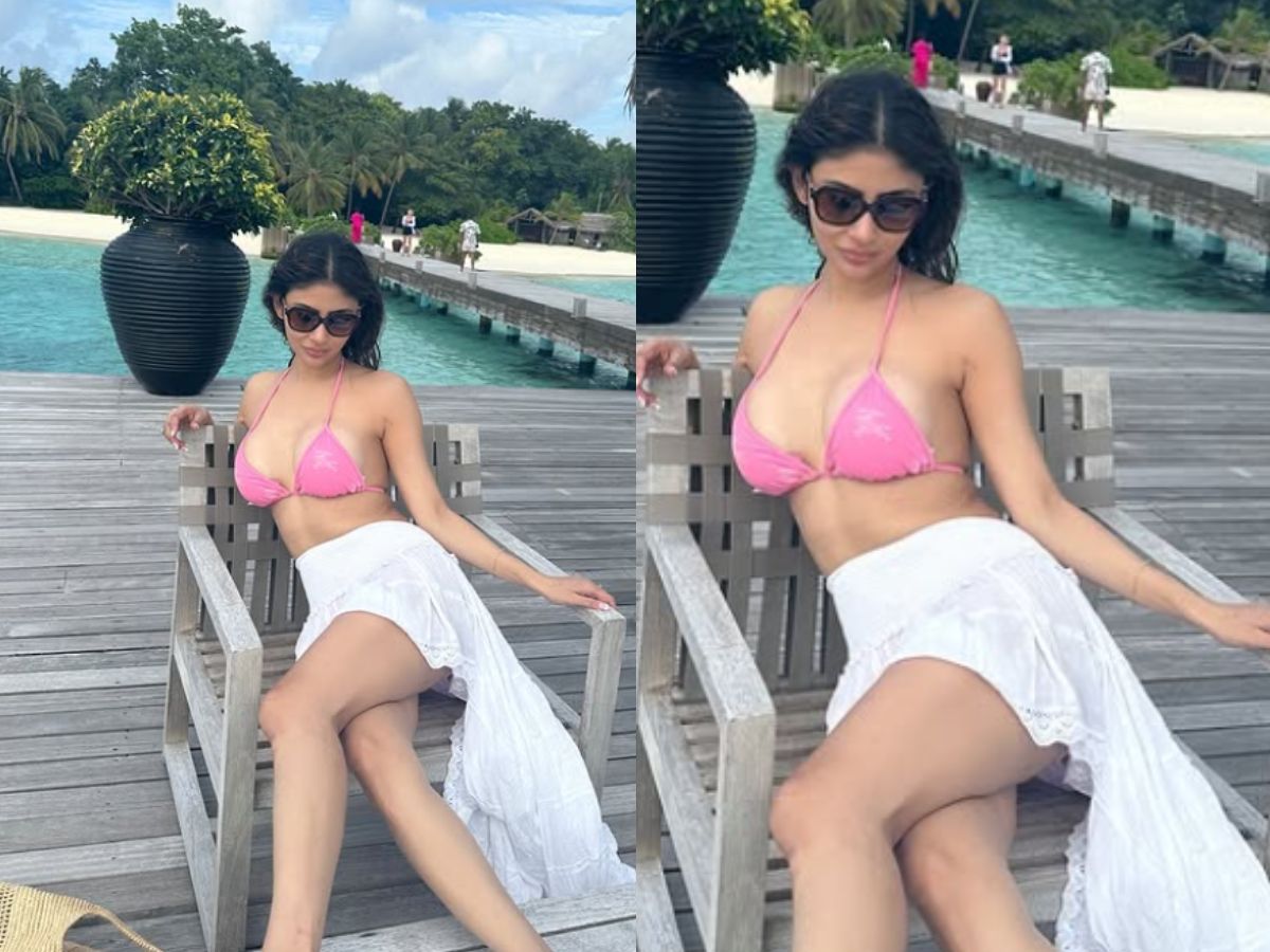 Mouni Roy in Pink Bikini
