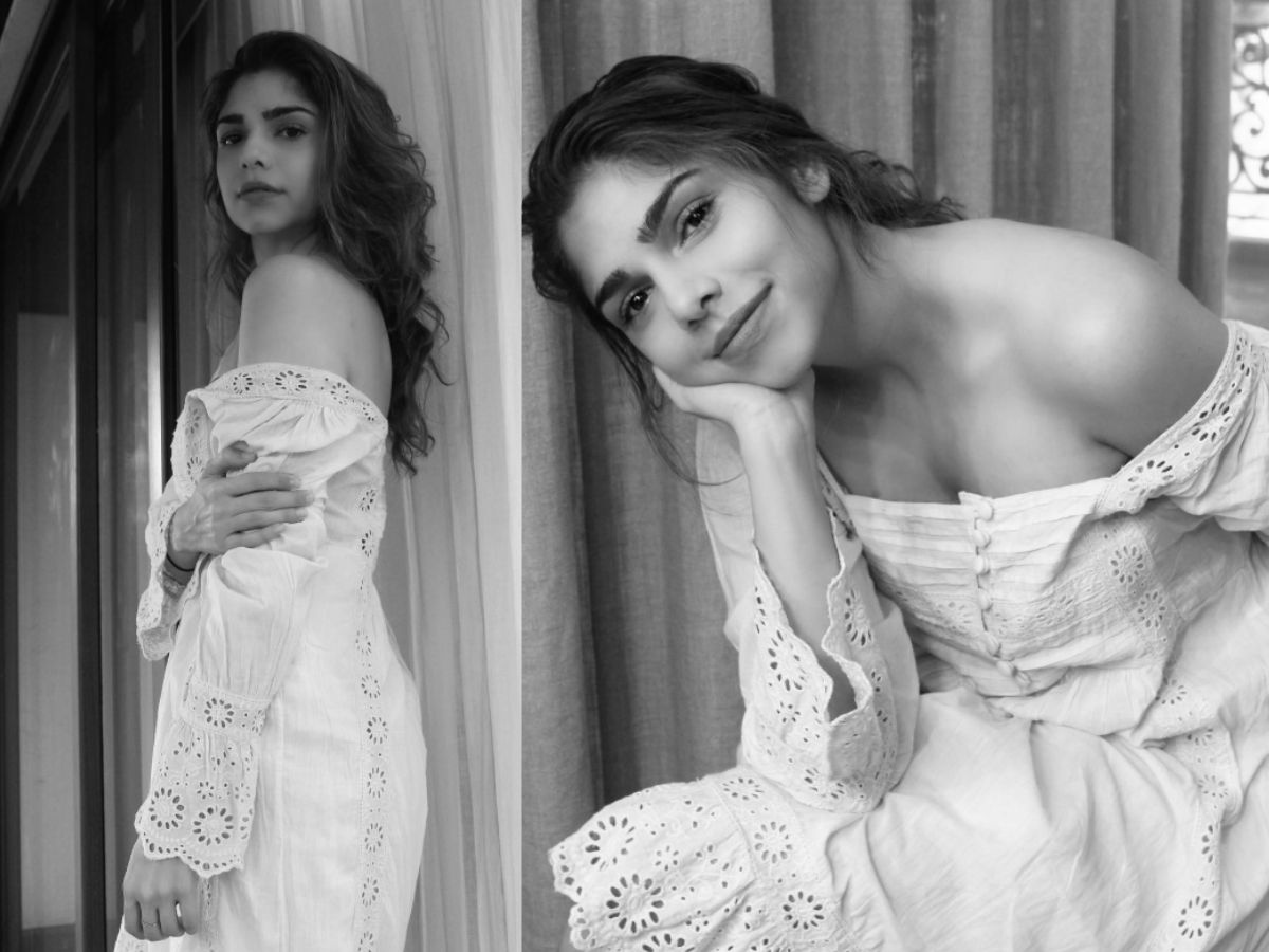 Sharmin Segal in White Elegance