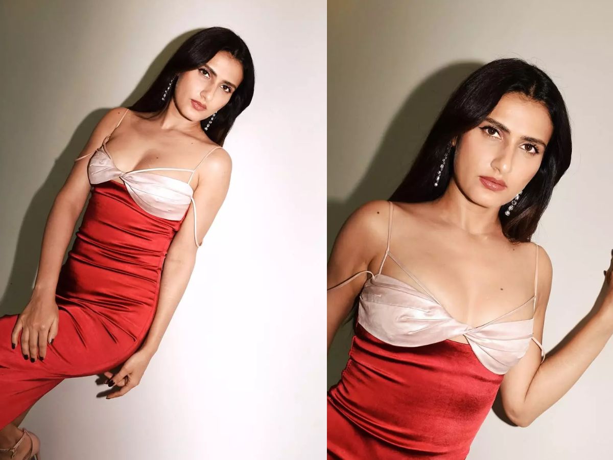 Fatima Sana Shaikh in Red Satin