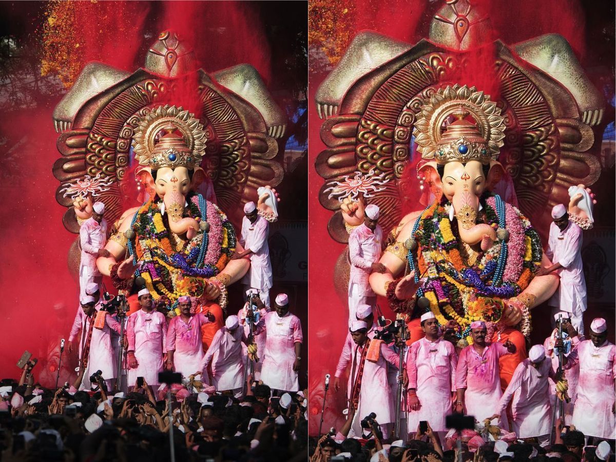 Ganesh Visarjan of Lalbaugcha Raja at Ganesh Gully