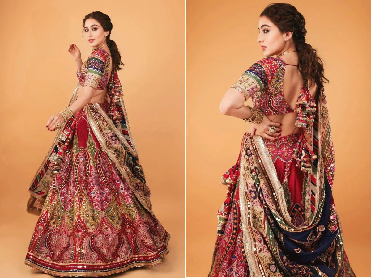 Sara Ali Khan Chaniya Choli Idea for Garba Night