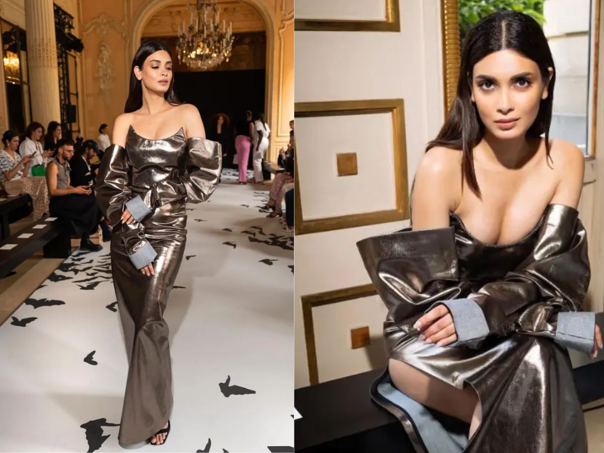 Diana Penty in Metallic Glam