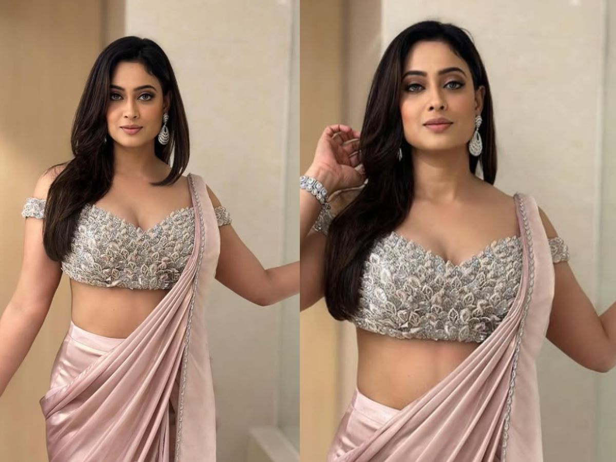 Shweta Tiwari in Pastel Pink Saree