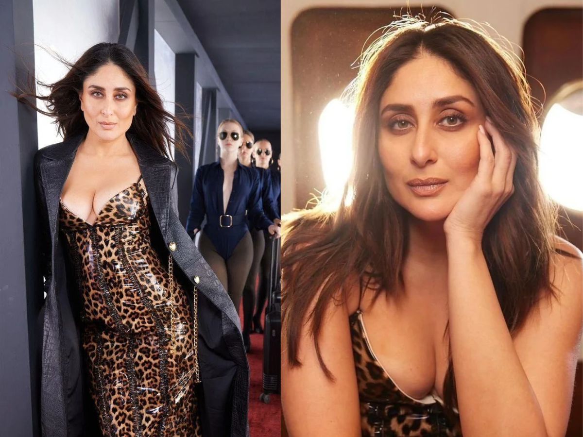 Kareena Kapoor in Leaoprd Print Dress