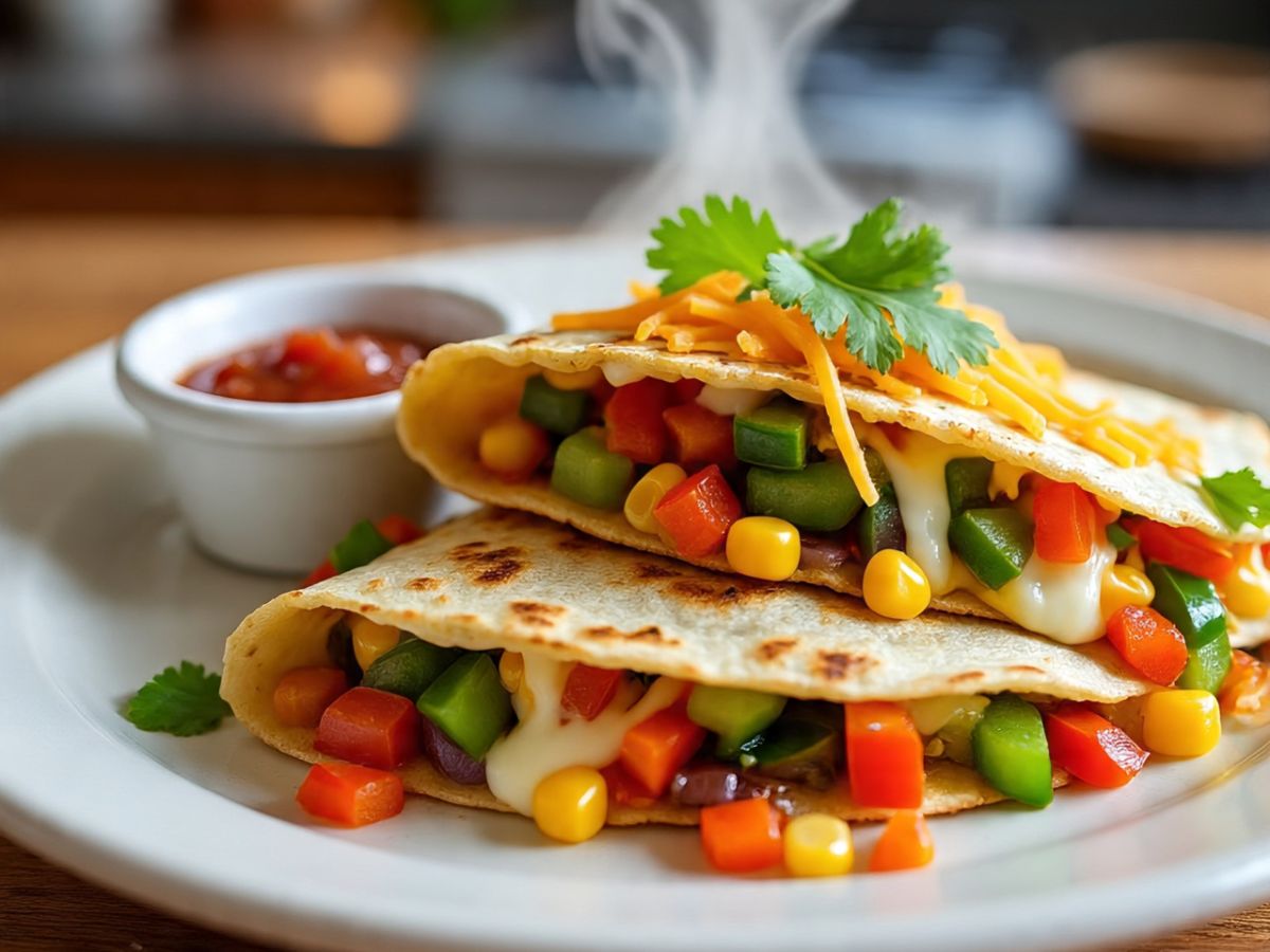 Loaded Veggie Quesadillas