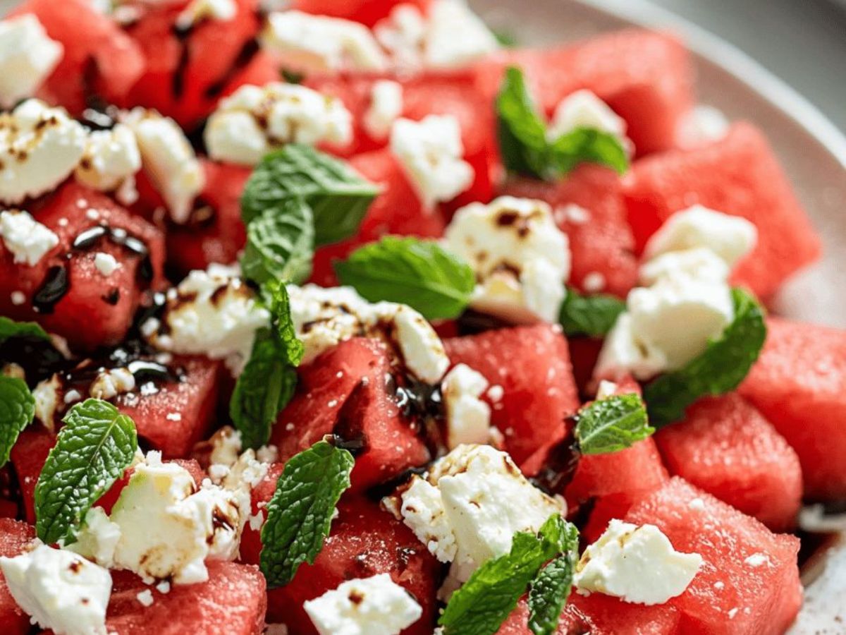 Watermelon and feta