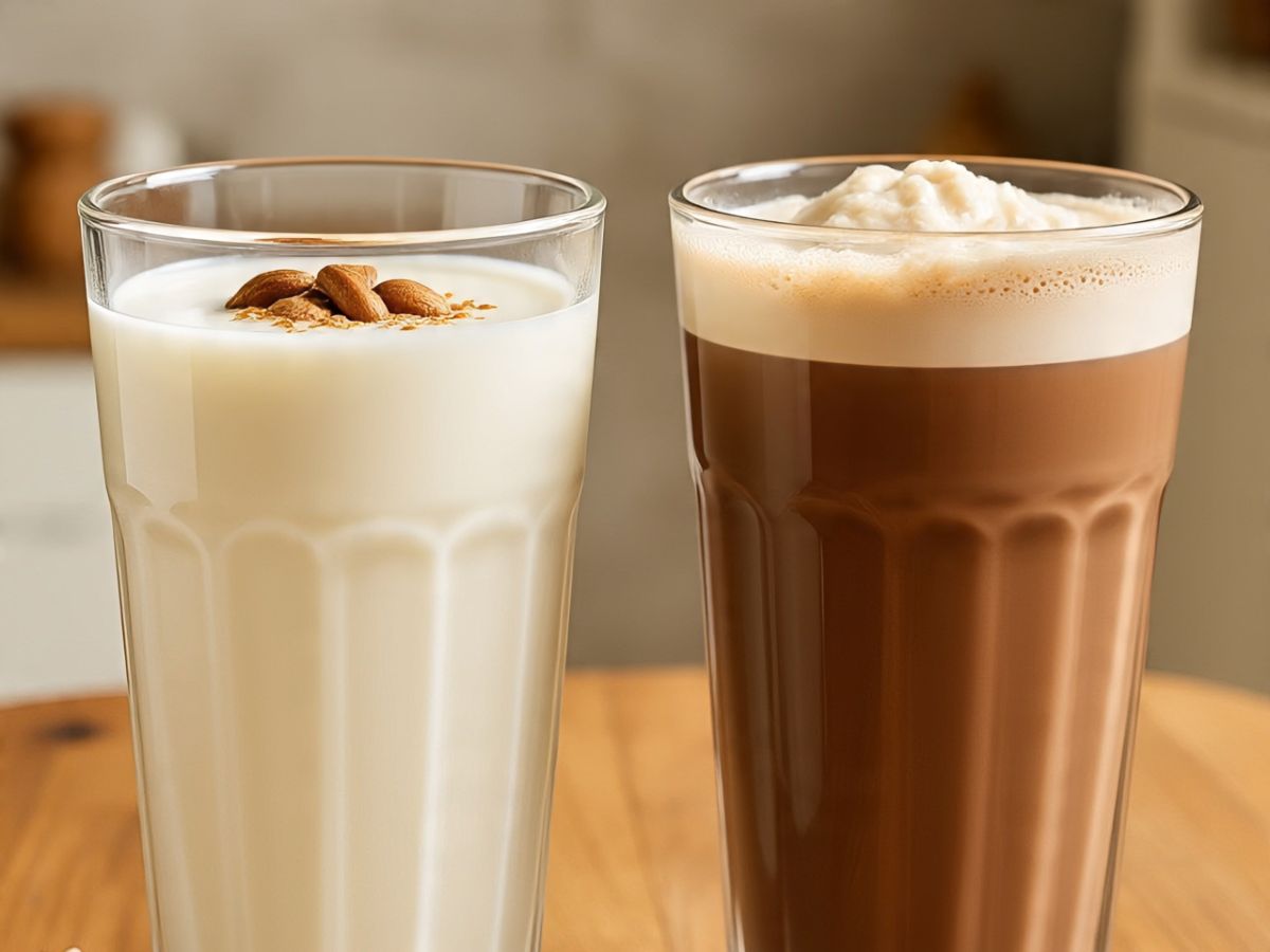 Badam Milk and Milo