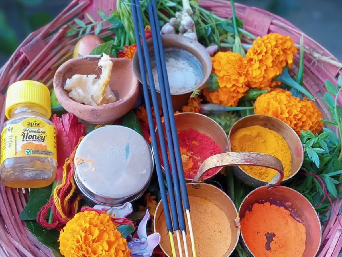Rooftop or Terrace Chhath Setup