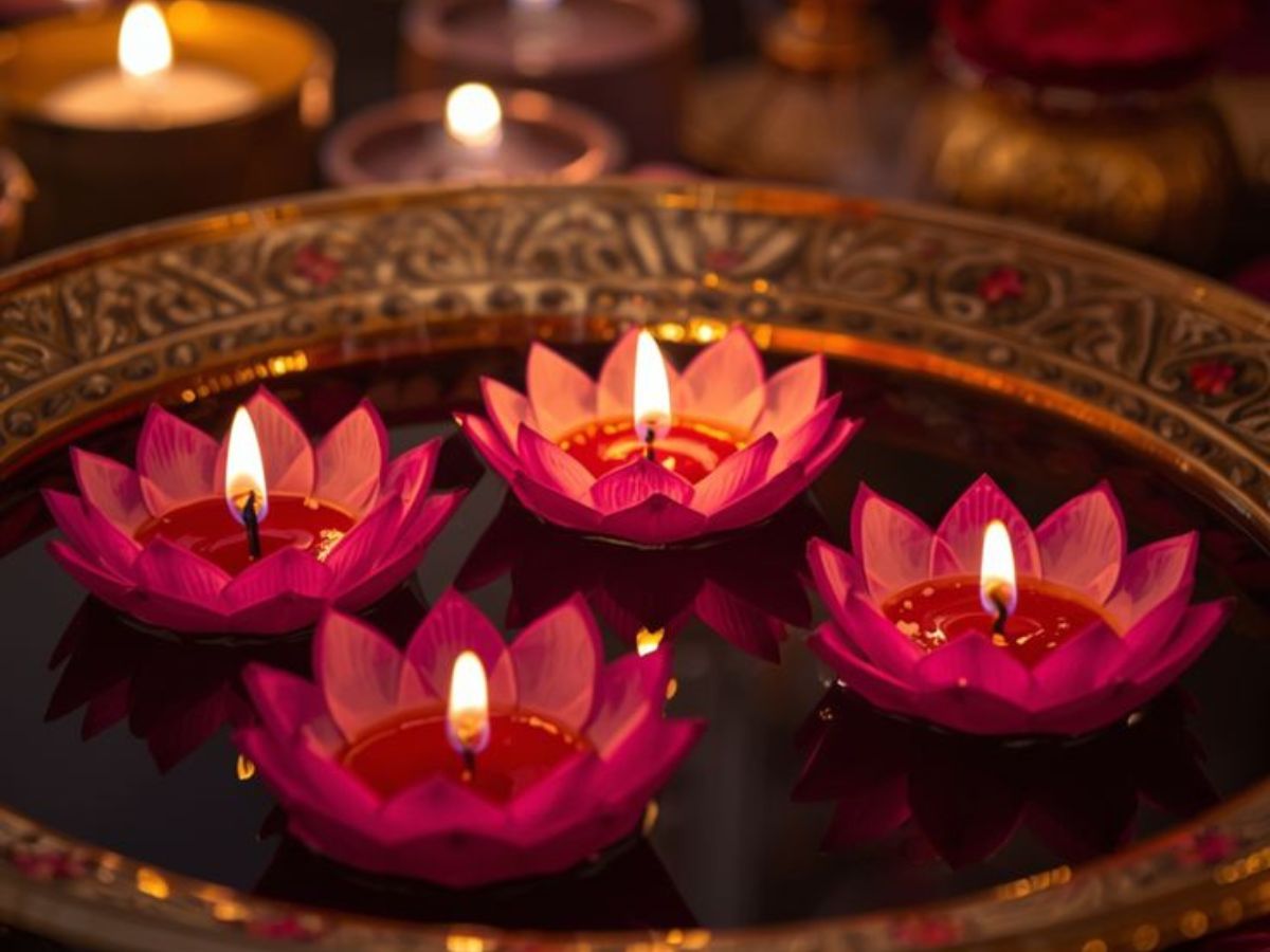 Create floating candle bowls