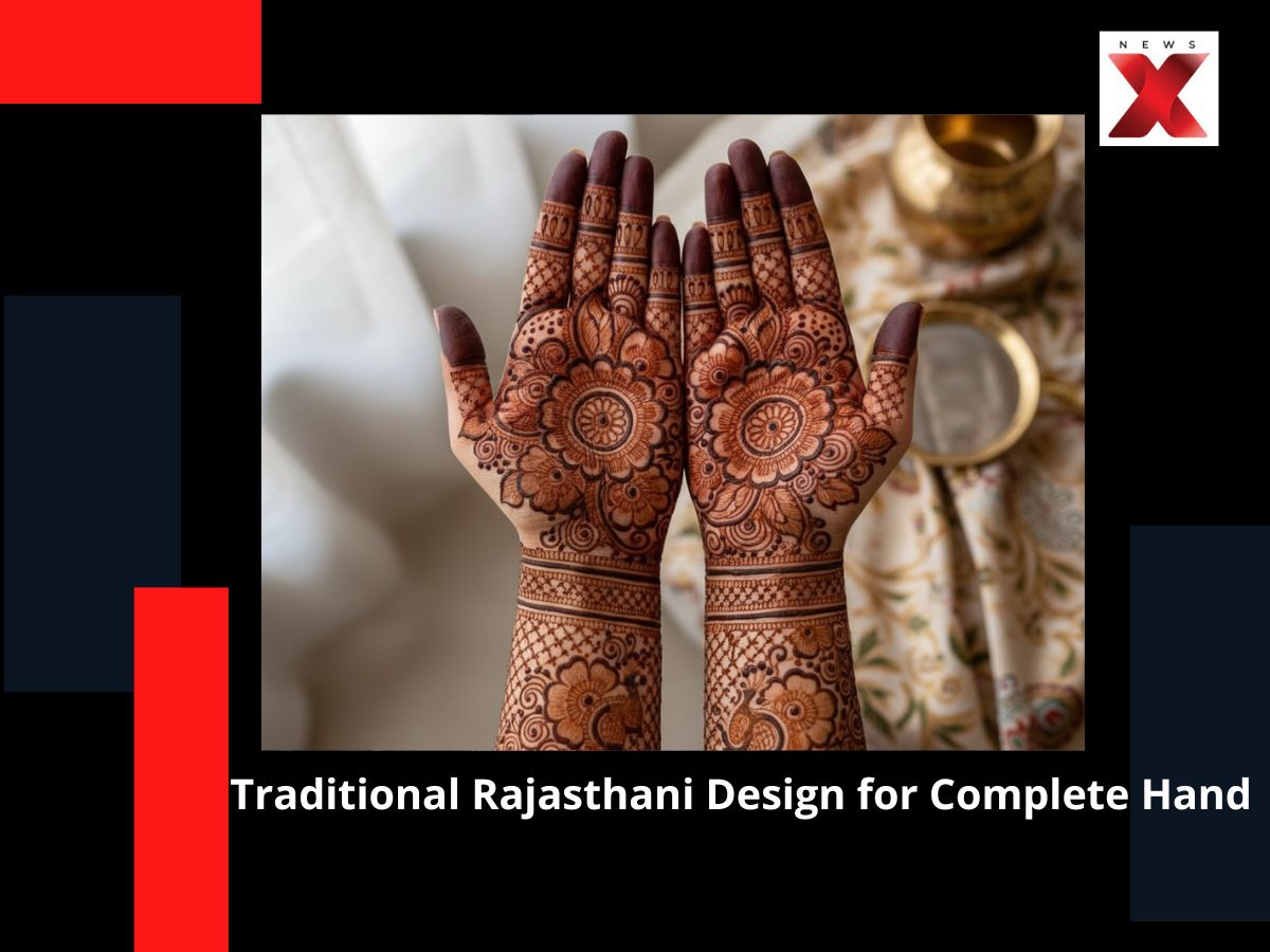 Traditional Rajasthani Design for Complete Hand