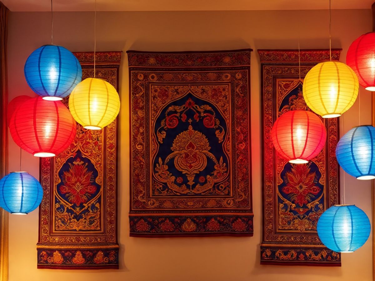 Wall Hangings and Paper Lanterns